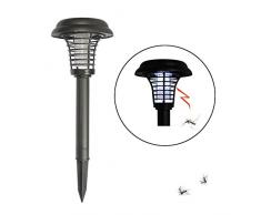 Energia solare zanzara Killer lampada LED luce UV repellente per zanzare antizanzare per giardino esterno cortile prato percorso, Model A