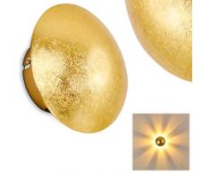 Lampada da Parete Design Elegante Moderno- Luce Diffusa Effetto Ottico sulla Parete- Applique da Muro Color Oro Ideale per Salotto e Ingresso