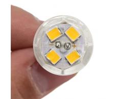Lampadina Ceramica lampadina LED G4 5W lampada 44 SMD 2835 lampadina LED sostituire alogeno for lampadario 110V (Colore : Bianco caldo)