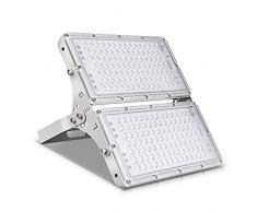 Viugreum Faretto LED da Esterno 200W, IP66 Resistente allacqua Faretti LED da Esterno, Luce Di Sicurezza 20000LM, 6500K Bianco Freddo, Consumo Basso Super Luminoso Faretti LED per Giardino, Magazzino