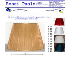 Idea casa: Paralume tronco cono organza nastrato a Mano PRODUZIONE PROPRIA (made in Italy). Diametro 30cm
