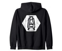 Lanterna retrò Lampada a olio vintage Felpa con Cappuccio