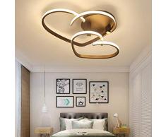 Plafoniera a LED Due design a forma di cuore Dimmerabile Incasso Illuminazione continua Lampadario Plafoniera Corridoio Lampada da cucina Luci camera da letto 55cm / 30w Apparecchio for interni Lampad