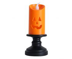 EESLL 6pcs Halloween zucca candela luce,Halloween senza fiamma candela luci,lampade a LED, Halloween LED Night Candles,Halloween tremolante candela luci