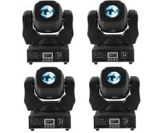 HOLDLAMP Teste Mobili Beam LED Moving Head DMX512 RGBW 60W Luce da Palcoscenico Lampada a Spot 10 Modelli Effetto Luce per DJ, Bar, Halloween, Natale, Matrimonio, Discoteca - 4 PCS