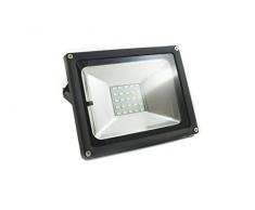 BES 20754 Faro Faretto LED, SMD, 50W, Pannello Solare Energia Crepuscolare, Telecomando
