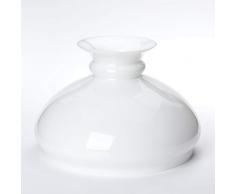 Lampada a cherosene Vesta in molte misure Paralume in vetro Petro lampada a petrolio in vetro cherosene opalino bianco (diametro inferiore: 242mm)