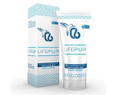LifePur 100ml Crema Viso Antirughe Protezione Luce Blu, per Viso, Collo e Contorno Occhi, Olio Argan Biologico, Staminali di Mela Svizzera, Uomo Donna, per Tutte le Pelli, Made in Italy, Zeropuntosei