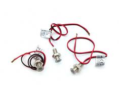 Set 3 mini Spot Led in metallo 0,2w 12V Luce calda 3000k Foro 8mm ideale per effetto Cielo Stellato