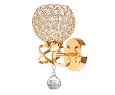 PETITES ECREVISSES Lampada da Parete Moderno Cristallo Applique da Parete E27 Industriale Lampadario Da Soffitto Creativa Per Corridoio Scale Ingresso Camera da Letto per Bambini (Rame)