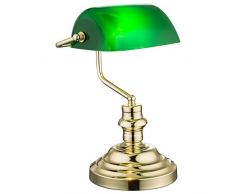 Globo Nostalgia antica lampada da tavolo retrò lampada da banchiere lampada da tavolo verde antico 2491K