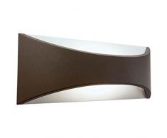 APPLIQUE GRANDE RIFLETTENTE LED 12W MARRONE (08520