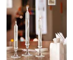 TIANZD Romantica Lampada a Olio in Vetro Europeo Nordic Semplice Ornamento in Vetro Trasparente Camera da Letto di casa Decorazione Creativa Lampada a Cherosene