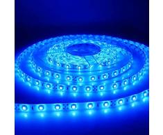 tempo di saldi Striscia A Led Luce Blu Smd 5050-1M Bobina Strip Adesiva Da 5 Metri 300 Led