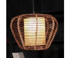 sud-est asiatico rattan rotondo trapezio sala da pranzo soffitto pendente luci a mano sala studio ristorante Parlor ciondolo lampadario infissi