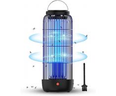 Lampada Antizanzare, Zanzariera Elettrica 13W 1500V, IPX4 Lampada Repellente per Zanzare Impermeabile da Esterno Contro Insetti Mosche Repellente per Zanzare