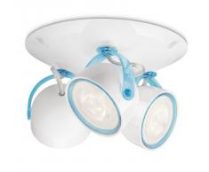 Philips Lighting DYNA Blue LED Spot Light Lamp, Blu, 3 faretti, 370 unità
