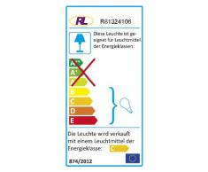 Reality Leuchten Reality R81324106 Wire Faretto, 4xG9, 28 W Alogena, Cromo/Trasparente Chiaro, 69.5x20 cm, Metallo