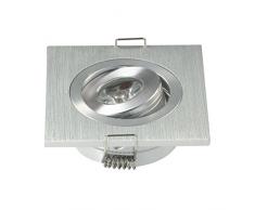 Piccoli Apparecchi da incasso MIni faretti regolabili Fixture 3W + driver bianco caldo 3000K