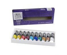 Winsor & Newton Artisan 1590270 - Set di colori ad olio, alta concentrazione di pigmenti, buona copertura e resistenza alla luce, 10 colori ad olio in tubetti da 37 ml