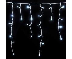 Gartenpirat 240 LED 6m Tenda Luminosa a Cascata Luci Natale Bianco Freddo Outdoor
