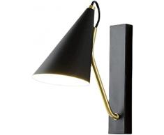 Appliques Pronzo a parete regolabile, luce vanità del bagno nero, lampada a parete moderna, lampada alla testiera, PORTATO Luci di lettura montata a parete, lampada da parete da fattoria for la camera