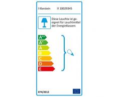 Klarstein Figo Ventilatore da Soffitto Con Lampada integrata Lampadario (3 pale, 132 x 40 cm, 55 Watt, 2 lampade da 2 x 42 Watt incluse, Telecomando) Bianco