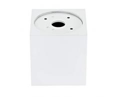 sweet-led - Faretto da incasso con attacco GU10, 230 V, struttura in alluminio, orientabile, lampada da soffitto o da incasso in alluminio (bianco)