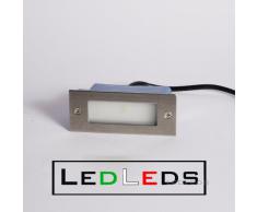 Faretto incasso led segnapasso luce bianco freddo 1 led 1 watt 230v uso esterno