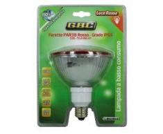 LAMPADINA ELETTRONICA A RISPARMIO ENERGETICO FARETTO PAR 38 ROSSO GBC