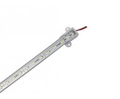 BARRA CON PROFILO IN ALLUMINIO PER INTERNO DA 1 METRO CON STRISCIA RIGIDA A 72 LED 5630 DA 18W = 180W LUCE BIANCO FREDDO 6500K LUNGA DURATA LED DI ULTIMA GENERAZIONE, ULTRA LUMINOSI ED EFFICIENTI