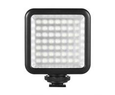 Andoer 49 Luce LED Fotografia Luce Della Fotocamera Dimmerabile compatible con Canon Nikon Sony Videocamera Digitale DSLR
