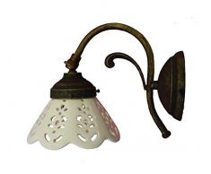 Applique ottone e ceramica