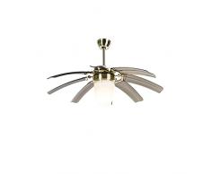 QAZQA wings - Ventilatori da soffitto Moderno - 1 luce - Ø 106.5 cm - Oro/Ottone - Moderno - Soggiorno I Camera da letto I Sala da Pranzo I Cucina