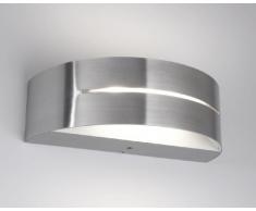 Philips 172154716 Birdseye - Lampada LED da parete per illuminazione muro, 1 x 7,5 W, 230 V, in acciaio INOX