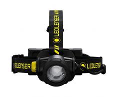 Ledlenser H15R Work Robust Torcia frontale LED, ricaricabile con batteria al litio, impermeabile IP67, 2500 lumen, high CRI, dimmerabile, portata luminosa di 250m, cavo di ricarica magnetico USB