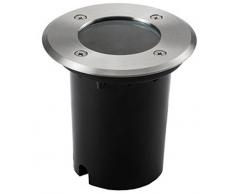 LAMPADA FARO INCASSO TERRA PAVIMENTO CALPESTABILE GU10 ESTERNO 120X104H