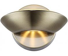 LED Lampada da parete in ottone illuminazione Faretto da parete lampada da parete lampada corridoio soggiorno illuminazione Camera da letto 16,5 cm luce bianca calda classe di efficienza energetica A