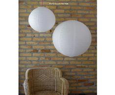 LAMPADA PER ESTERNO INTERNO FORMA PALLA DIAMETRO 30 CM IN CARTA. PERFETTA PER GAZEBI, SALOTTI, SALONI, CASA, DOTATA DI TASTO ON/OFF E27 POTENZA MAX 60 WATT