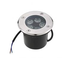 FARETTO LED WISDOM DA INCASSO PER ESTERNI DA 5W 450LM SEGNAPASSO CALPESTABILE IMPERMEABILE IP65 DISPONIBILE A LUCE BIANCO CALDO 3000°K