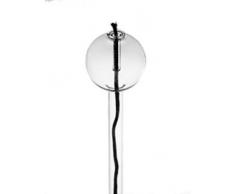 Lampada ad olio, lampada di vetro a petrolio, chiaro e soffiato, di mettere, diametro circa 4,5 centimetri lunghezza 16 centimetri di vetro trasparente, Oberstdorfer Glashütte