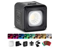 SMALLRIG Luce Video LED, 5600K CRI95 con 8 Filtri Colore Kit Illuminazione Portatile Impermeabile Mini Cubo, Luce Dimmerabile Fill Fotografia per Cellulare, Action e Fotocamera DSLR - 3405
