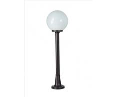 FIUG106.L14.NERO/ORO – ILLUMINAZIONE ESTERNO LAMPIONE GIARDINO ALLUMINIO SFERA Ø250 mm – PRODOTTA IN ITALIA DA VALASTRO LIGHTING