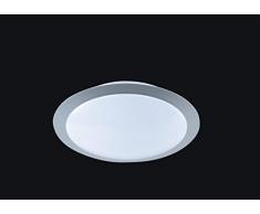 Trio Leuchten Trio 626510987 Gonzalo Plafoniera LED, 1x9 Watt, Titano/Bianco, 30 cm SMD 9W
