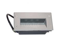 SEGNAPASSI LED ESTERNO IP67 3W VIALE RAMPA APPLIQUE FARETTO DA MURO LUCE CALDA