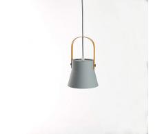 E27 Vintage Lampada a Sospensione Plafoniera in Metallo Industriale Sospensione Illuminazione a Sospensione Lampada Plafoniera in Stile (Grigio)