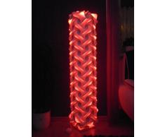 Lampada a stelo Pisa, altezza 120 cm, diametro 25 cm, in stile retrò anni 70/80