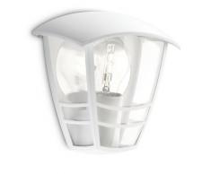 Philips Creek Lampada da Parete da Esterno, Lanterna Luce Diffusa, Alluminio, Bianco