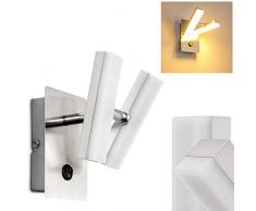 Lampada da Parete LED Design Moderno - Applique Spot LED con Faretti Mobili e Orientabili - Illuminazione Elegante ed Efficiente per Cucina Corridoio Soggiorno Studio Ufficio