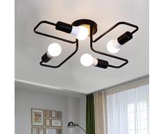 Lampada da soffitto a filo industriale retrò in ferro battuto in ferro battuto in metallo Droplight Vintage Balcony Hall Loft Light Light Lightures Luminaire Ingresso Restaurant Bar Pendente lampada E